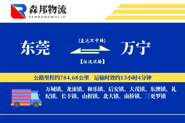东莞到万宁物流公司