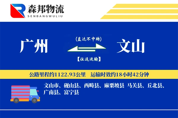 广州到文山物流公司