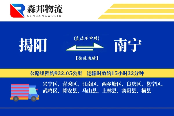 揭阳到南宁物流公司