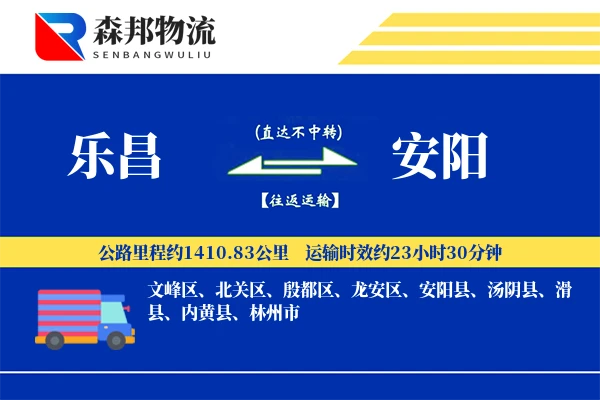 乐昌到安阳物流公司