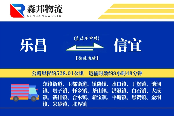 乐昌到信宜物流公司