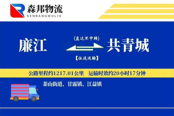 廉江到共青城物流公司