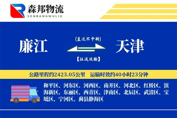 廉江到天津物流公司