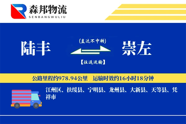 陆丰到崇左物流公司
