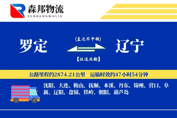罗定到辽宁物流公司