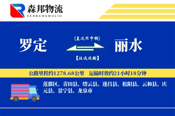 罗定到丽水物流公司
