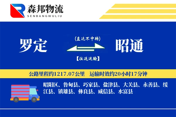 罗定到昭通物流公司