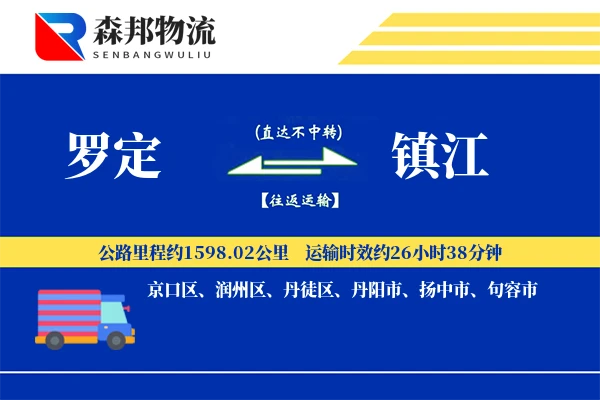 罗定到镇江物流公司