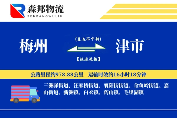 梅州到津市物流公司