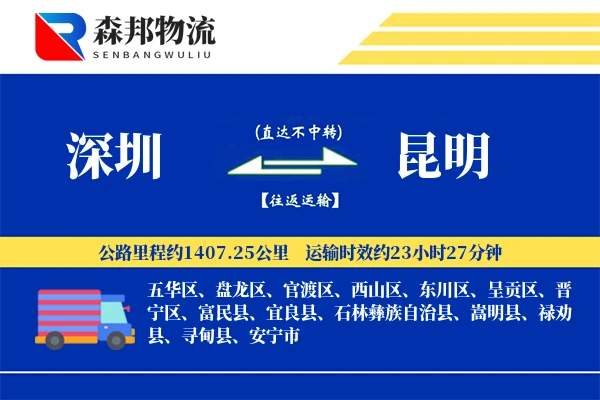 深圳到昆明物流公司
