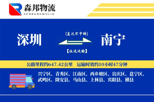 深圳到南宁物流公司