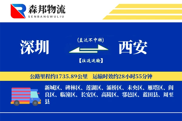 深圳到西安物流公司