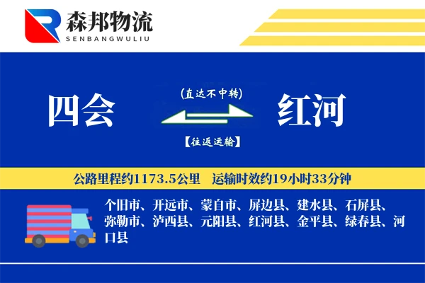 四会到红河物流公司