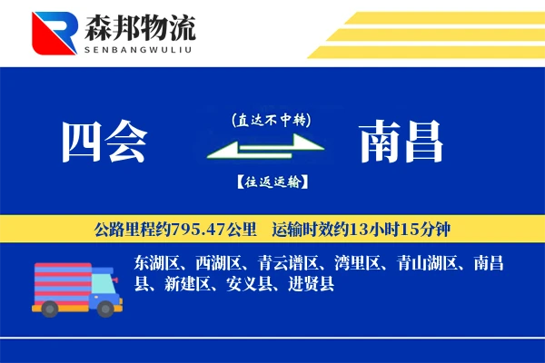四会到南昌物流公司