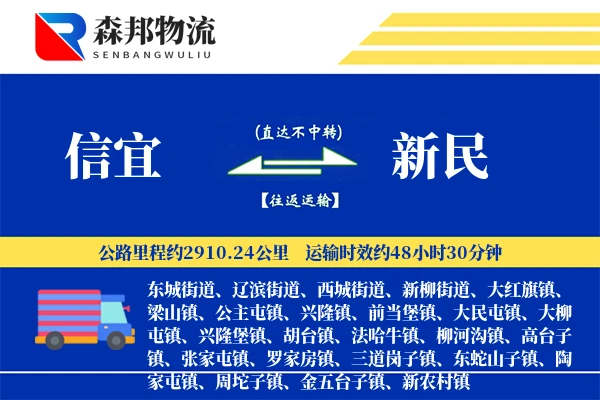 信宜到新民物流公司