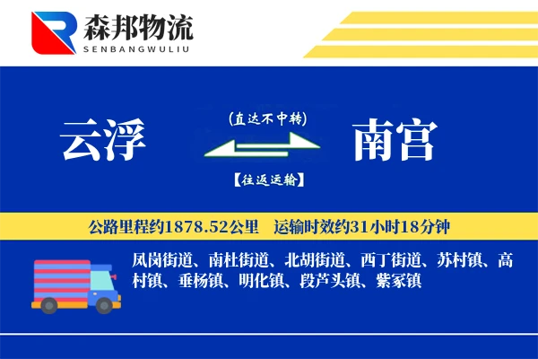 云浮到南宫物流公司
