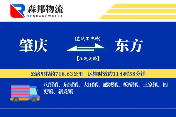 肇庆到东方物流公司