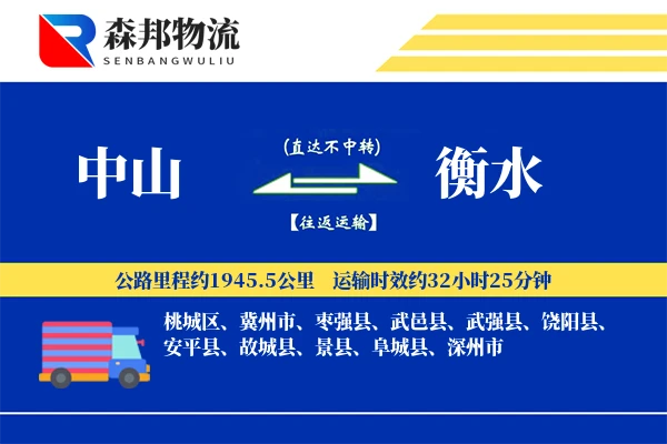 中山到衡水物流公司